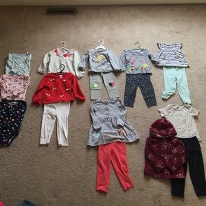 Toddler girl clothing lot size 24 months